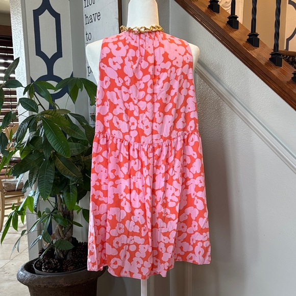 Floral Pink Sleeveless Dress - Picture 5 of 8